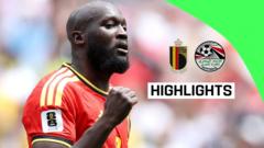 Lukaku sonradan girdi, Belçika Mısır'la berabere kaldı