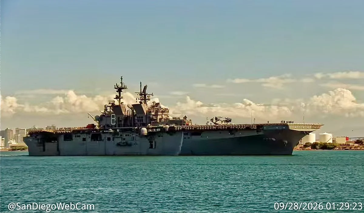 ABD'nin Makin Island Amfibi Grubu San Diego'dan Hareket Etti