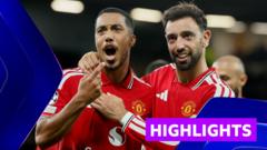 Man United, Şampiyonlar Ligi'ne dört golle döndü