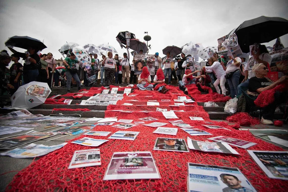 Meksika'da kayıpların aileleri Dünya Kupası protestosuyla seslerini duyurdu