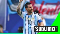 Messi’den ‘olağanüstü’ gol: Arjantin öne geçti