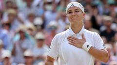 Muchova, Gauff'u devirerek Wimbledon finalinde