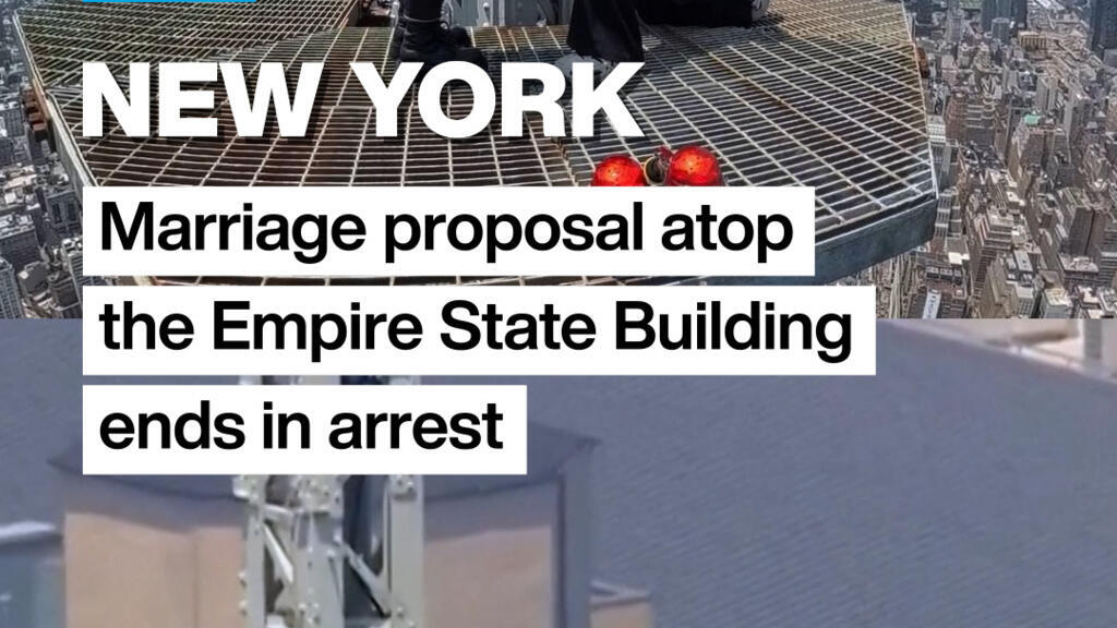 New York'ta Empire State Binası'nda evlenme teklifi: Polis bastı, çift gözaltına alındı