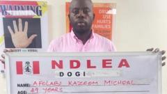 Nijeryalı influencer, İngiltere'ye gönderilecek 28 milyon dolarlık kokainle yakalandı