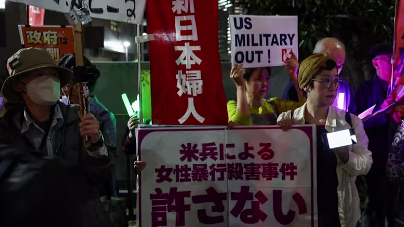 Okinawa'da ABD askeri cinayetle suçlandı: Halk öfkeli