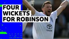 Ollie Robinson'ın 4 Wicket'ı İngiltere'yi Lord's'ta Öne Geçirdi