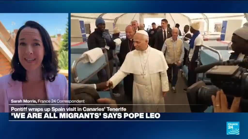 Papa'dan Tenerife'de 'Hepimiz Göçmeniz' mesajı