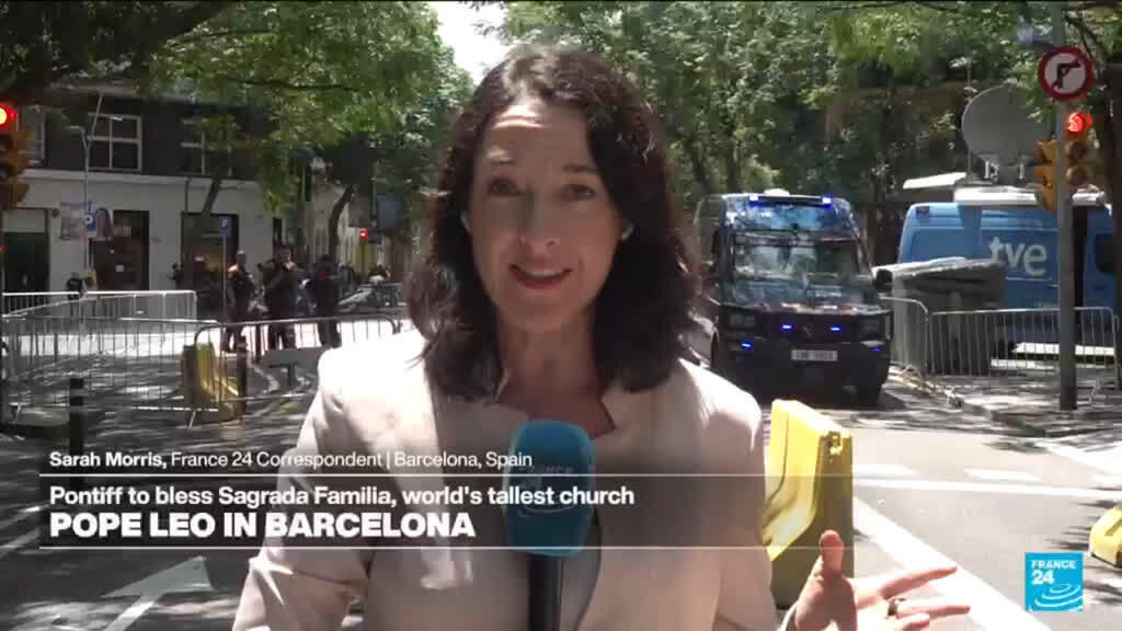 Papa Leo, Barselona'daki Sagrada Familia'da dev ayini yönetecek