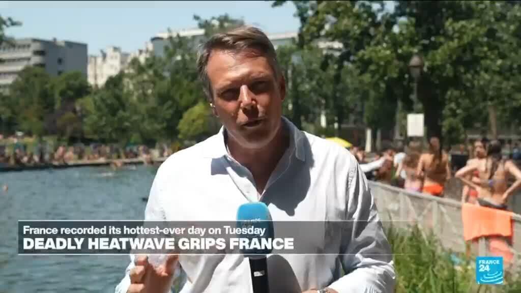 Paris aşırı sıcaklara karşı kanalı yüzmeye açtı
