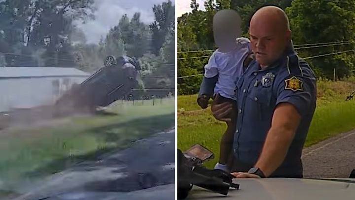 Polis Kovalamacasındaki Kazada Arabadan Fırlayan Bebek Mucizevi Şekilde Kurtuldu