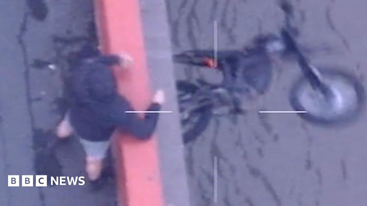 Polis Kovalamacasında Motosikleti Köprüden Attı