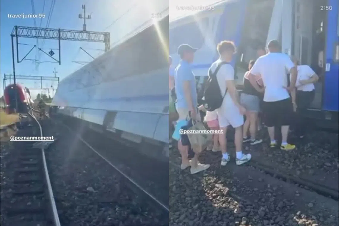 Polonya'da iki tren çarpıştı