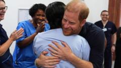 Prens Harry'nin İngiltere Ziyareti Hastane Vizitiyle Yolunda