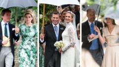 Prenses Anne'nin oğlu Peter Phillips yağmur altında evlendi