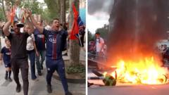 PSG Zaferi Sonrası Paris'te Kutlamalar ve Çatışmalar