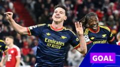 Rice son anda eşitliği getirdi: Arsenal-Bayern 2-2