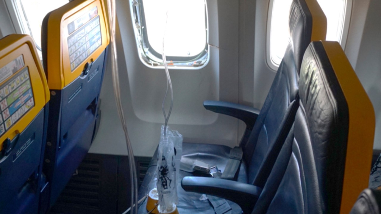 Ryanair uçağında cam kırılması: Motor kalıntılarında kuş izleri bulundu