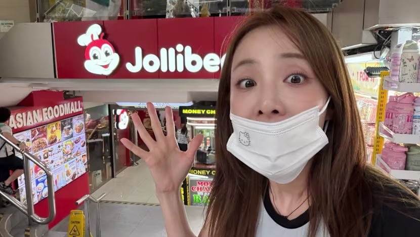 Filipinler'de büyüyen K-pop yıldızı Sandara Park, Singapur'da Jollibee'yi görünce şaşırdı