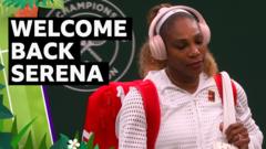 Serena Williams'tan Wimbledon'da dört yıl sonra duygusal dönüş