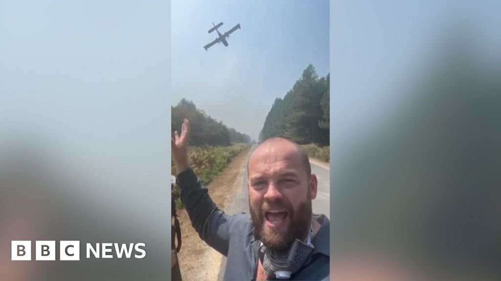 Sıcaklıklar Artarken Fransız Orman Yangınlarına Hava Müdahalesi