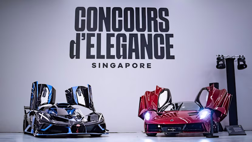 Singapur'daki Concours d'Elegance'ta Klasik ve Süper Otomobiller Sergileniyor