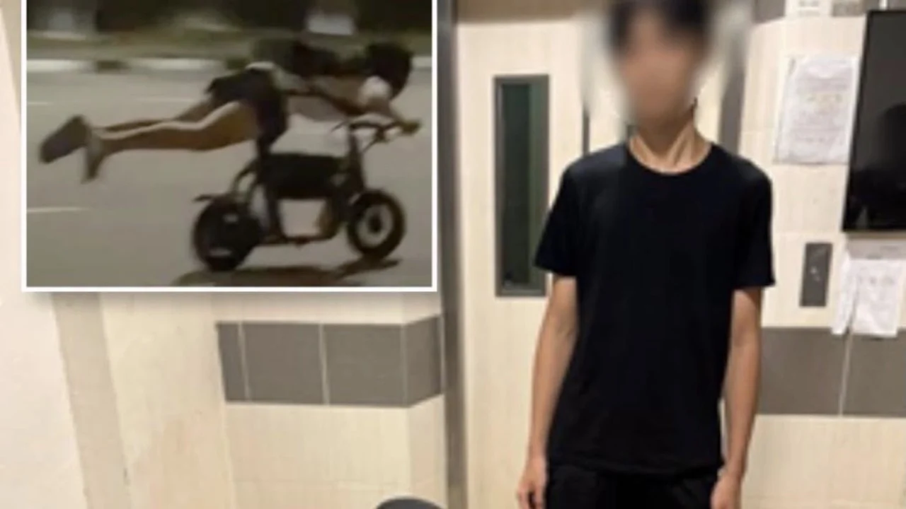 Singapur 'Supermen' pozlu PMD sürücüsünü yakaladı
