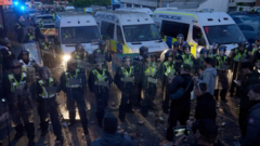 Southampton'da Polis Protestosu Şiddete Dönüştü