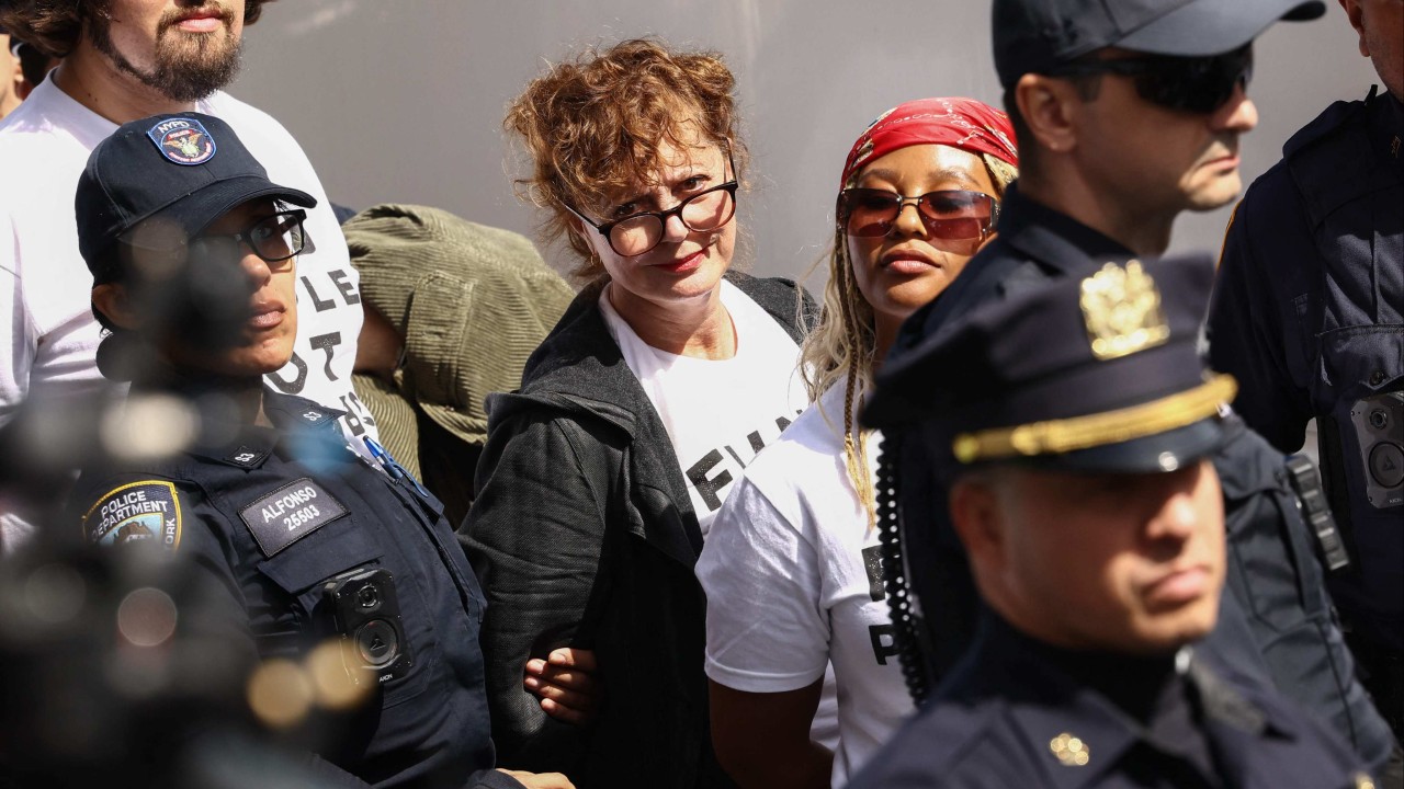 Susan Sarandon New York'ta Netanyahu karşıtı protestoda gözaltına alındı
