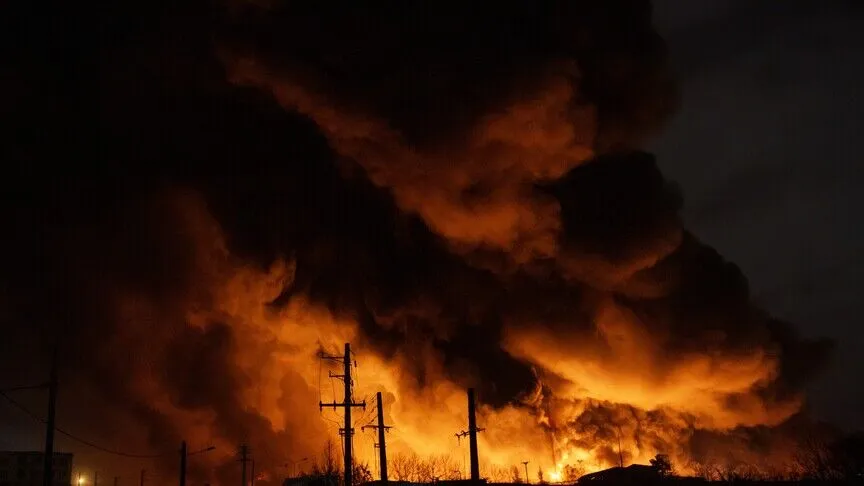 Suudi Arabistan'ın Cübeyl kentinde gaz tesislerinde patlama ve yangın