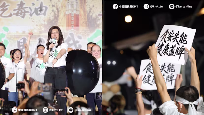 Tayvan'da 200 bin kişi gıda skandalını protesto etti