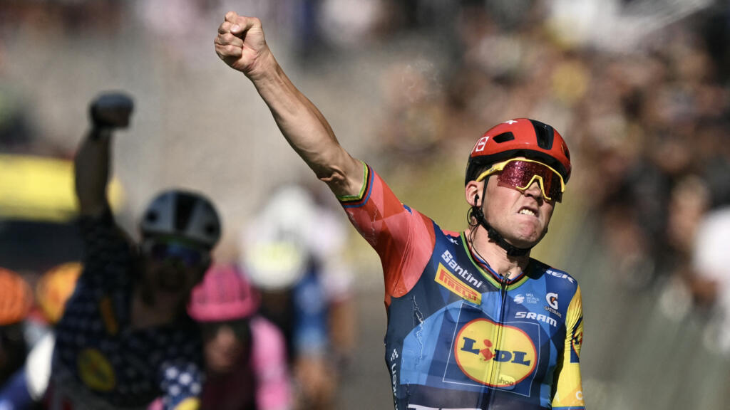 Tour de France'ta 4. Etap Mads Pedersen'in, Sarı Mayo Traeen'in
