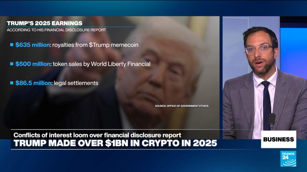 Trump 2025'te Kriptodan 1 Milyar Dolar Kazandı
