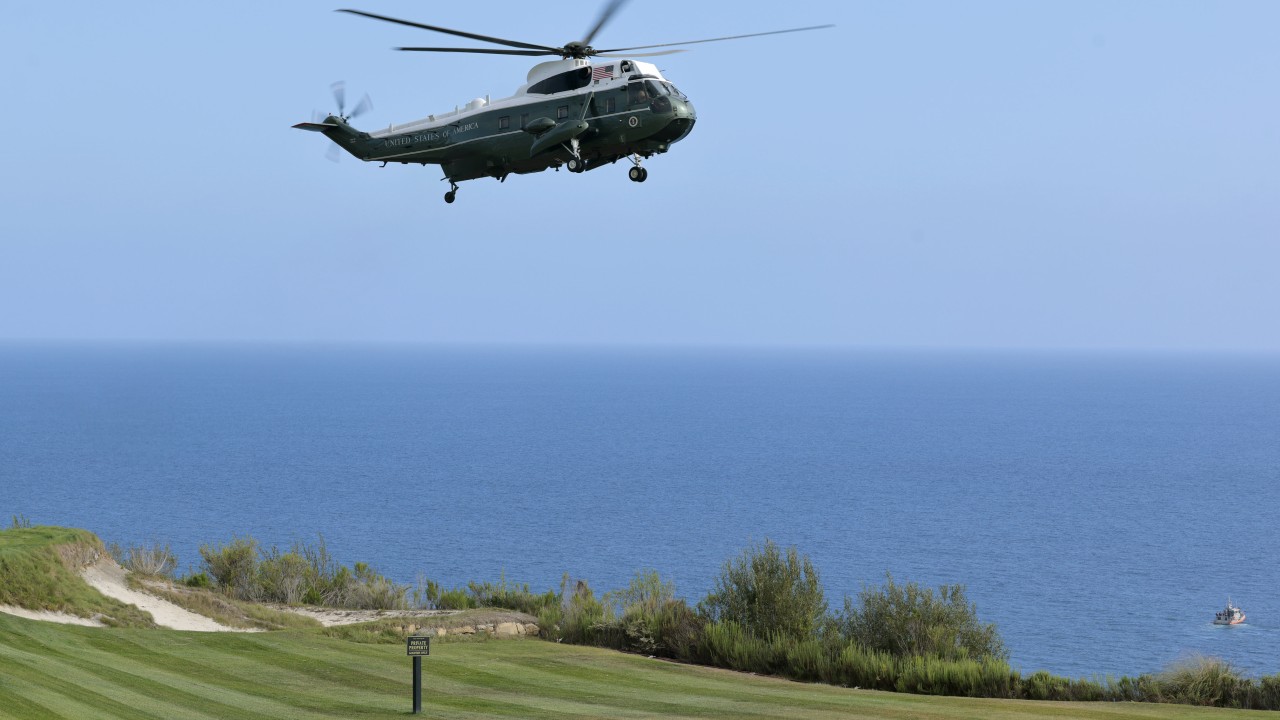 Trump'ın Helikopteri Yolcu Uçağına Tehlikeli Yaklaştı