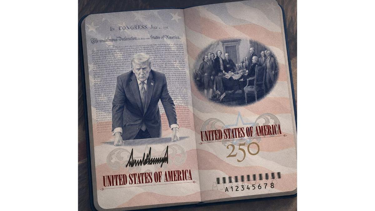 Trump, kendi fotoğrafının olduğu yeni ABD pasaportunu tanıttı