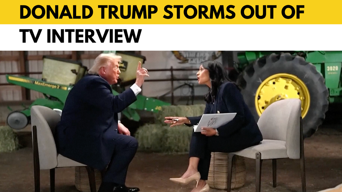 Trump, NBC röportajını terk etti