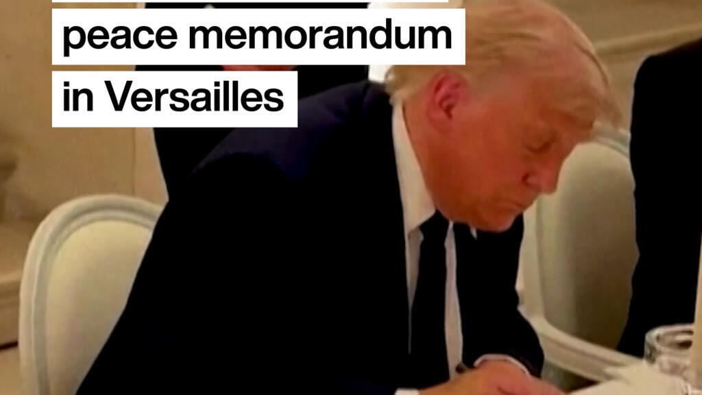 Trump Versay'da İran'la Barış Mutabakatını İmzaladı