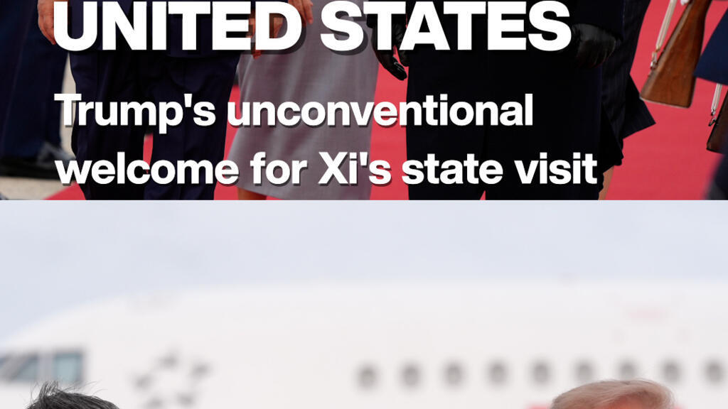 Trump, Xi Jinping'i Havaalanında Karşıladı