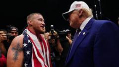 Trump'ın UFC Gösterisinde Amerikalı Yıldız Galibiyeti