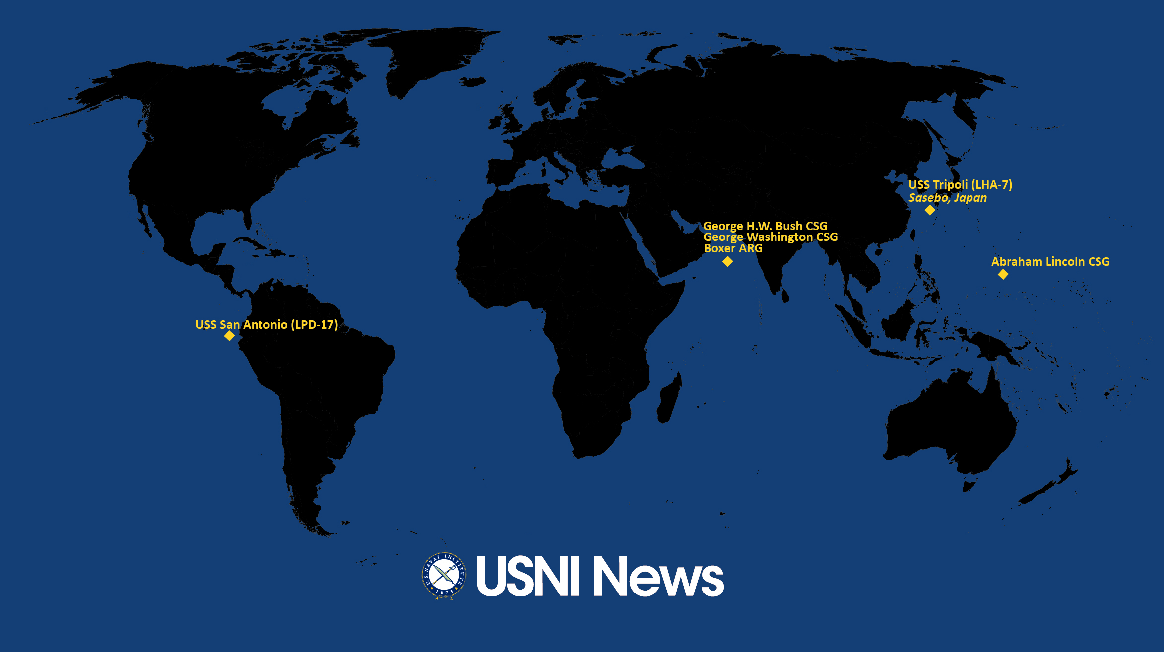 USNI News Filosu: ABD Donanması'nın 21 Eylül 2026 Konuşlanmaları