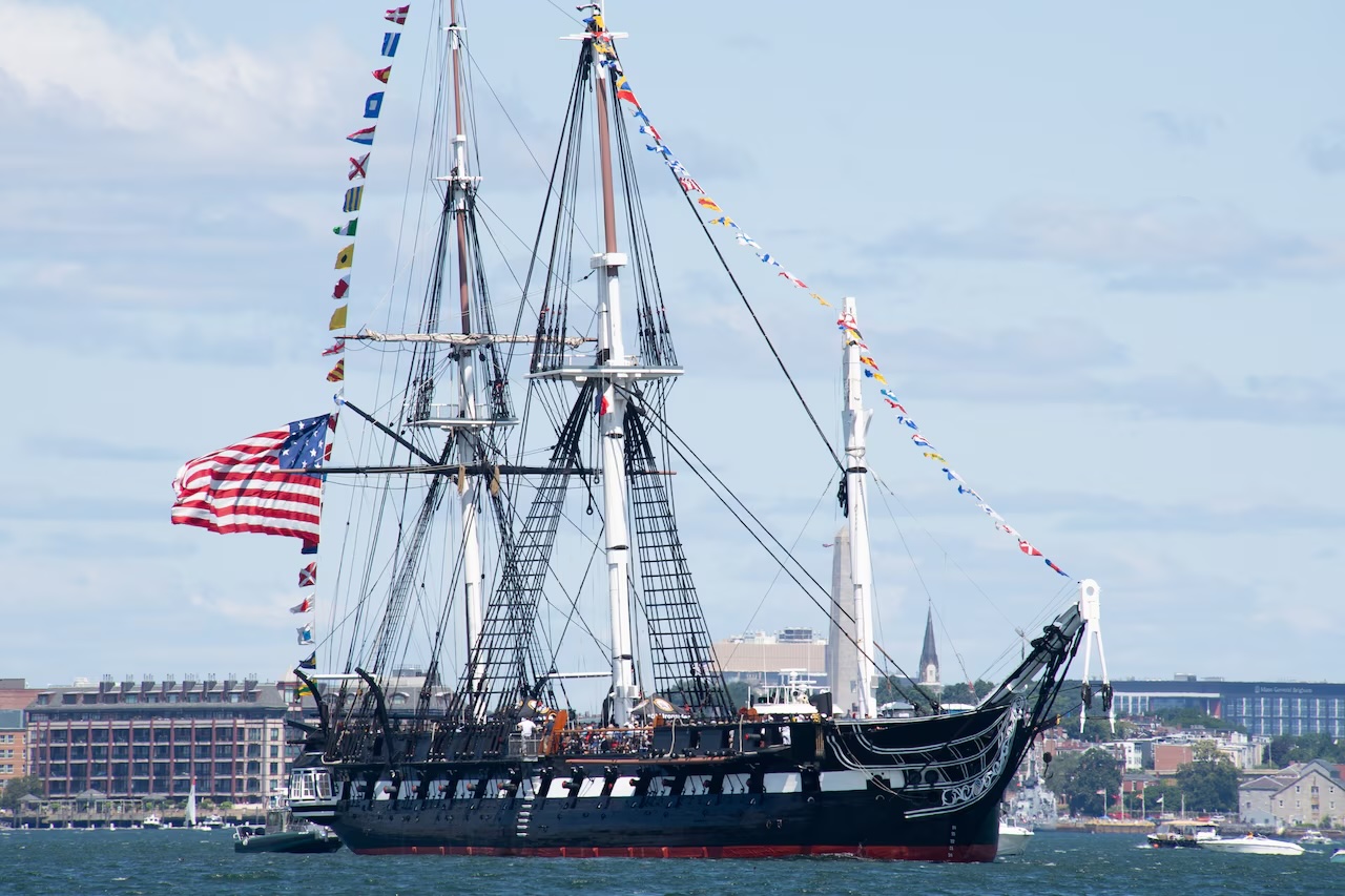 USS Constitution'u ayakta tutan Indiana ormanı