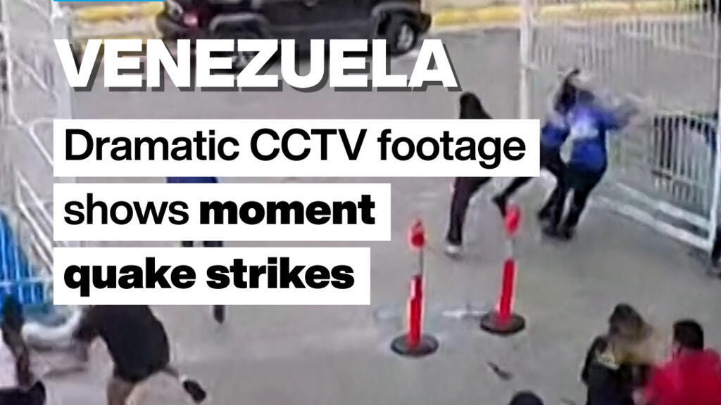Venezuela’da depremin dehşeti kamerada: Yer yarıldı, panik anları