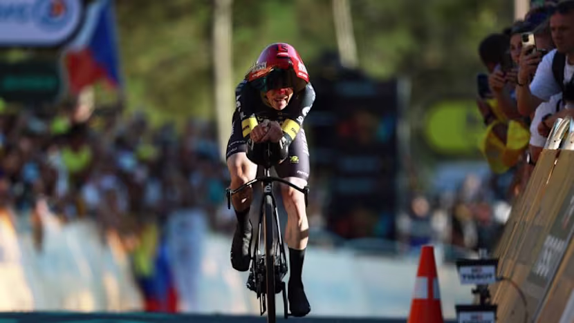 Vingegaard Tour de France'da sarı mayoyu kaptı, takım zamana karşı ile start