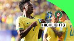 Vinicius Jr'ın muhteşem golü Brezilya'ya Fas karşısında beraberlik getirdi