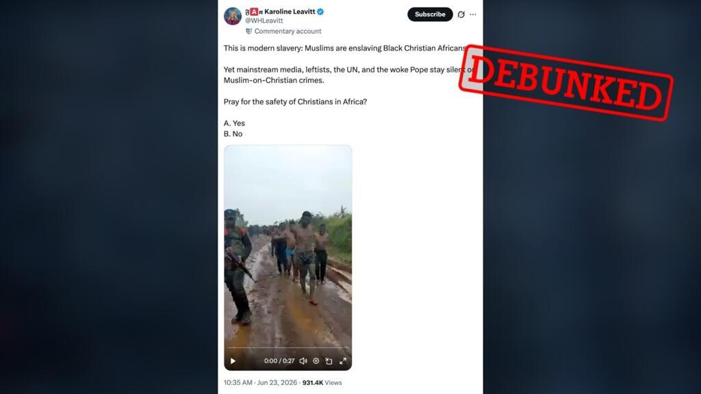 Viral video Müslümanlar Hıristiyan Afrikalıları köleleştiriyor iddiasını yalanladı