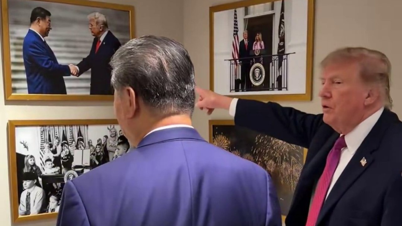 Xi Washington'dan Ayrıldı, Beyaz Saray'da İki Fotoğrafı Kaldı